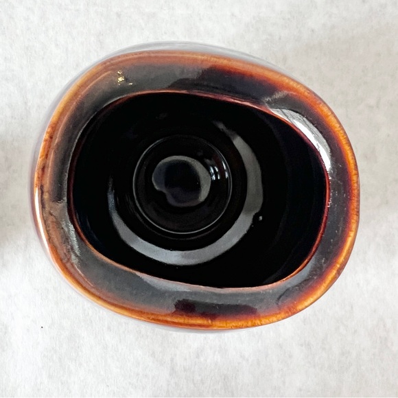 Japanese Sugar Bowl & Creamer Set Sango Nova Brown Stoneware Pottery 4933 - Picture 8 of 11